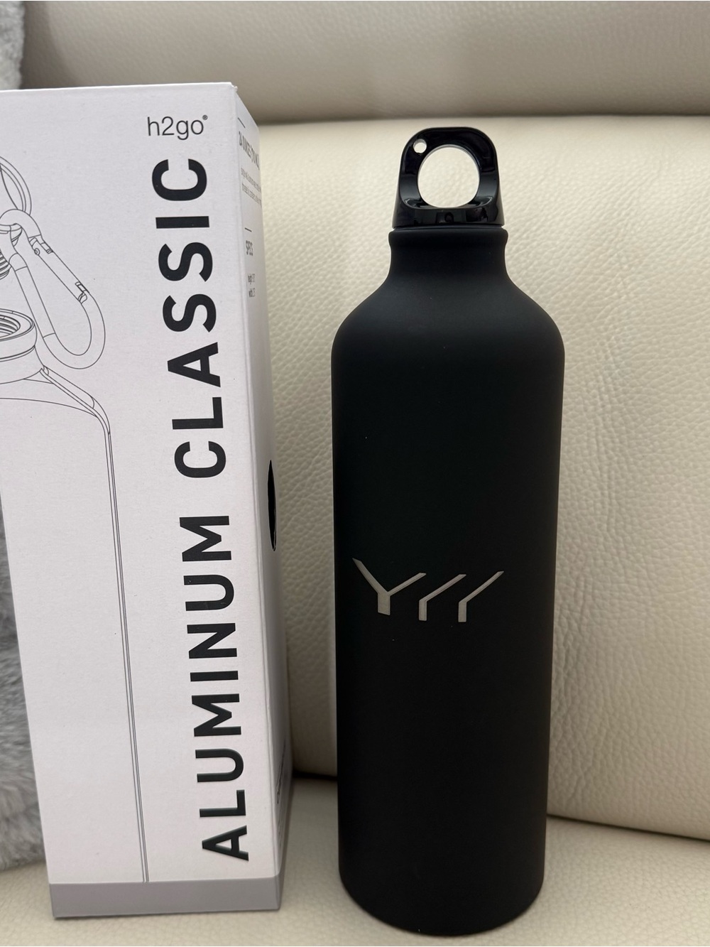 Tesla h2go Aluminum Classic Water Bottle - Black